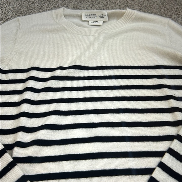 Kate Spade Broome Street Heart Patch Striped Sweater, XS - Picture 5 of 15